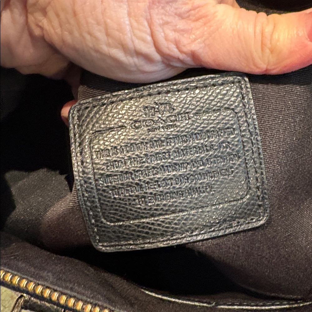 Coach Morgan Signature Satchel Brown Black Crossbody Handbag - Picture 7 of 10